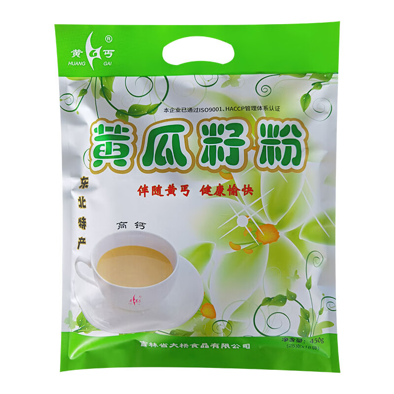 黄丐【黄丐】黄瓜籽粉代餐黄瓜子粉东北特产独立包装 450g一包（25g*18袋）