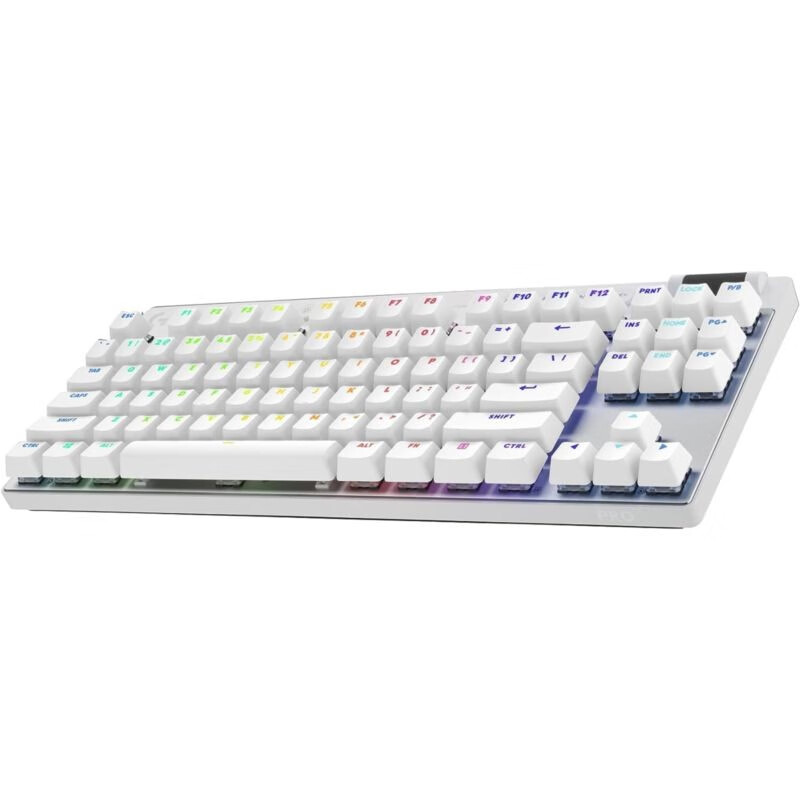 Logitech罗技G PRO X TKL Light speed无线游戏键盘可编程按键RGB背光白色触觉（Tactile）GXBrown