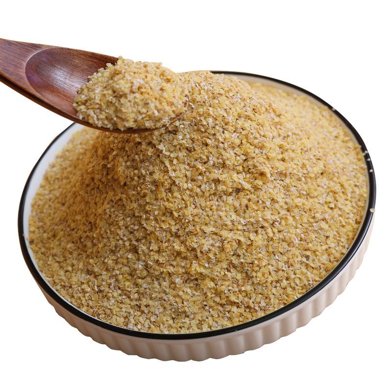 羽芝曼富硒生小麦胚芽营高纤即食代餐麦片天然纯胚芽食品 富硒一斤装