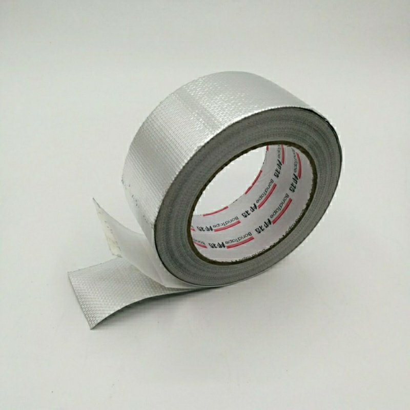 加厚邦特玻纤布阻燃铝箔胶带邦特纤维布耐高温管道保温胶带 5厘米宽23