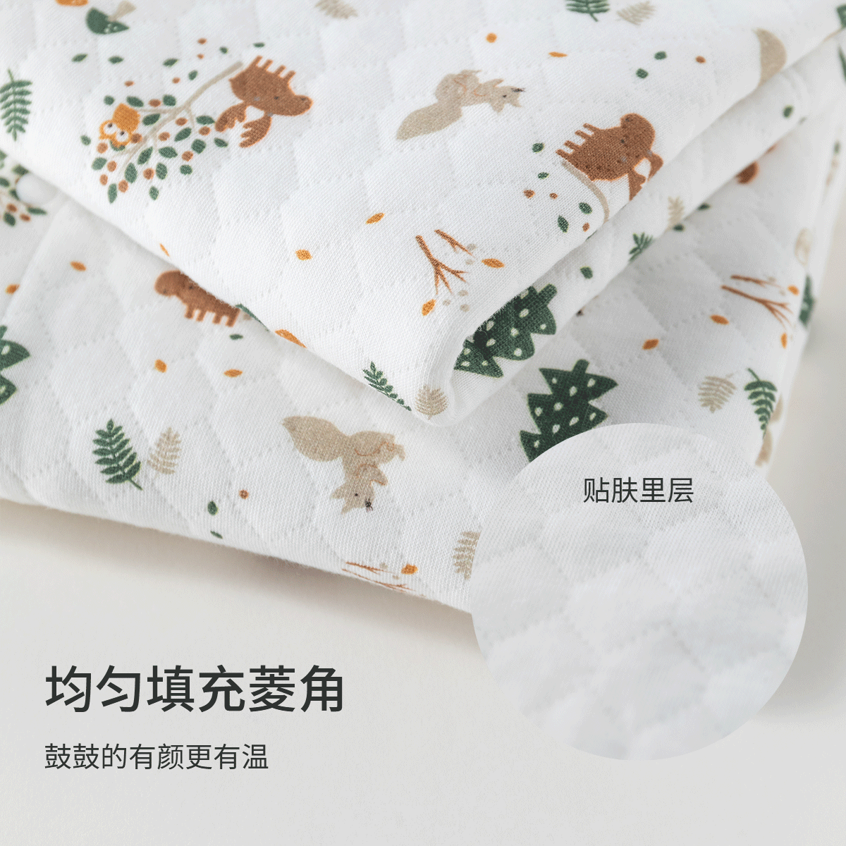 贝婴氏儿童棉服夹棉秋冬装保暖加厚婴幼儿宝宝内衣套装 丛林迷踪 130 cm