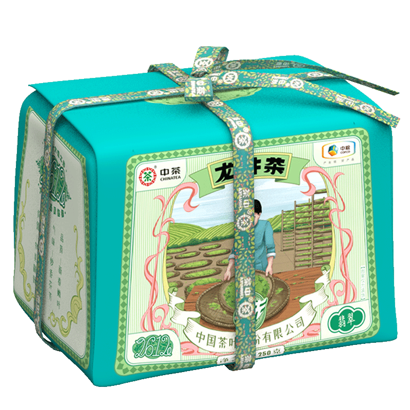 中粮集团中茶龙井绿茶2022新茶上市明前特级抢鲜龙井绿茶纸包250g