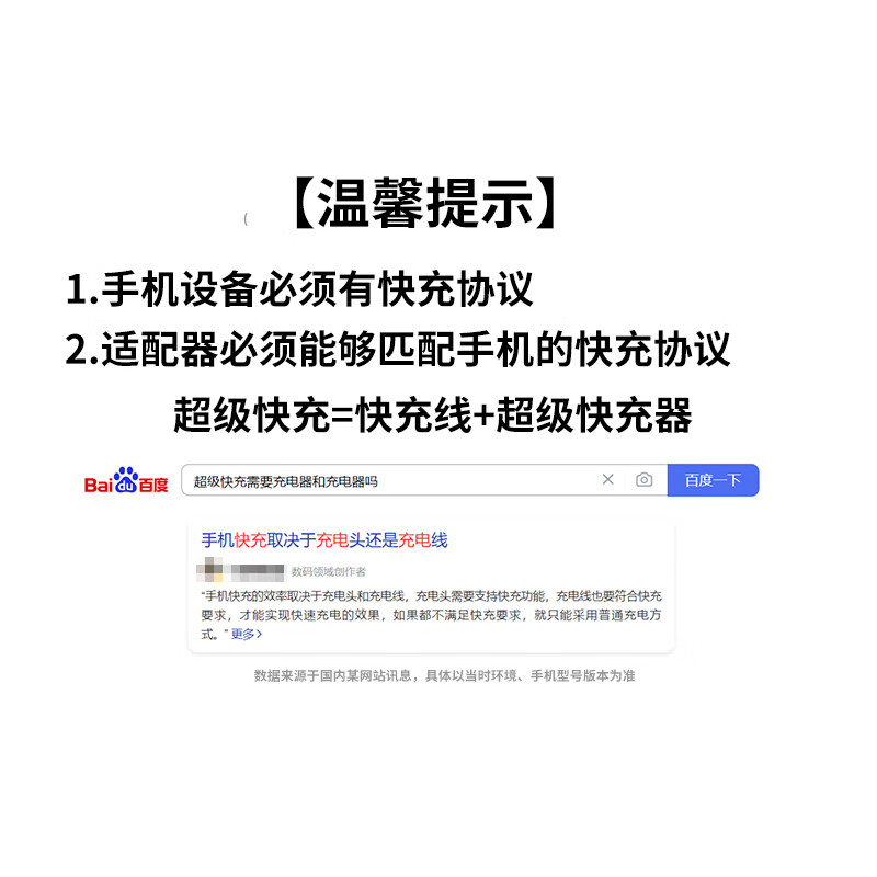 顾胜66W充电器超级快充套装10w充电头6A充电线适用华为小米荣耀vivo三星oppo手机/平板 【TPEY-C】66W超级快充电器+6A数据线1米
