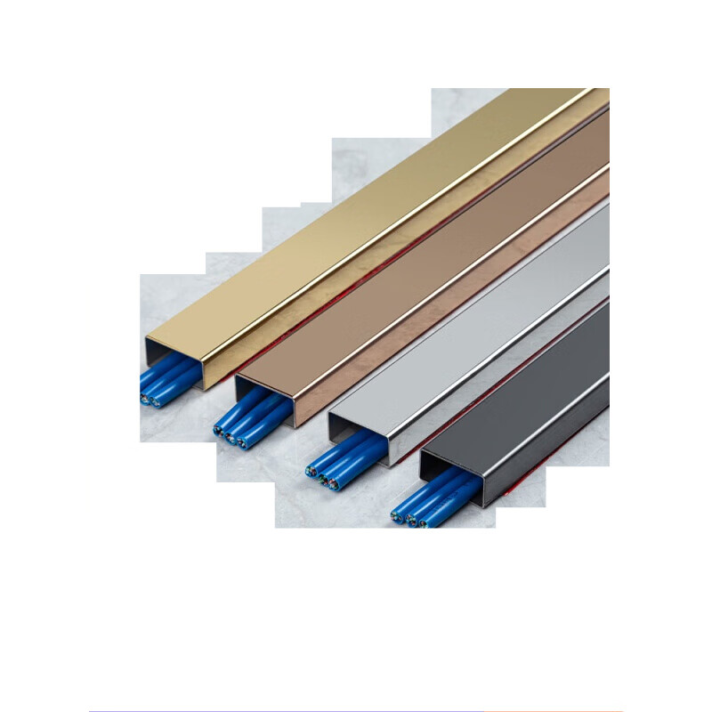 贝玛伦方形线槽明装不锈钢地槽防踩地线槽地面走线槽护线槽地板神器