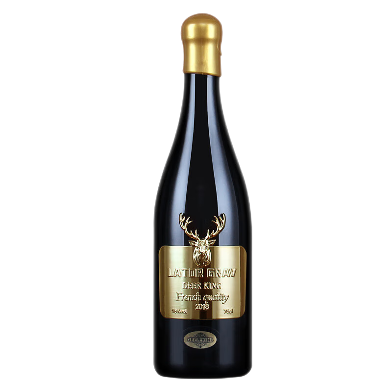 拉图歌拉芙(lator grav)【店长推荐】鹿王干红葡萄酒 法国原酒进口16