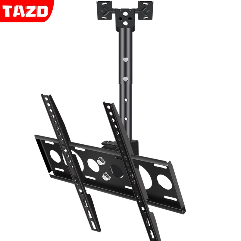 tazd 电视吊架(26-90英寸)电视机旋转壁挂支架上下伸缩360度旋转吊架