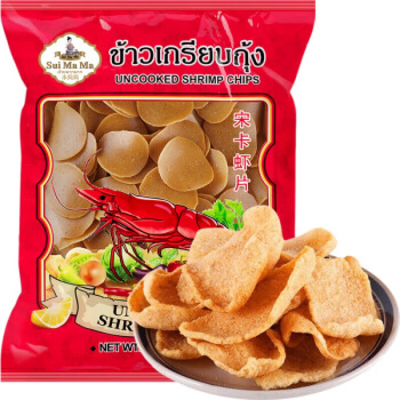 水妈妈泰国宋卡虾片自己自炸油炸即食半成品泰式印尼越南零食 泰国