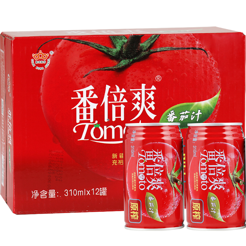 冠农股份 番倍爽 原榨番茄汁 310g*12听