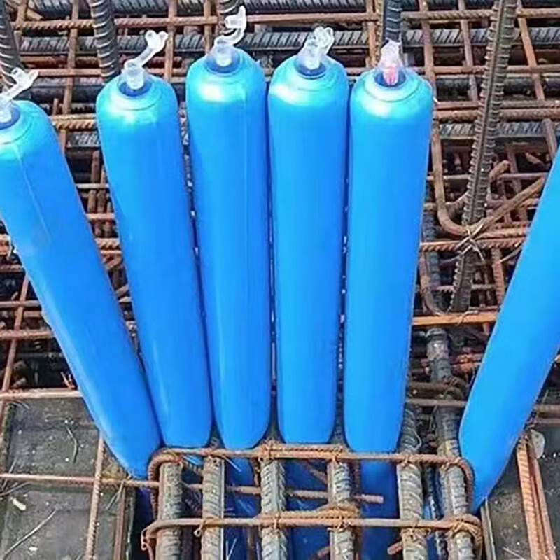 启婉莉建筑工地后浇带隔断拦茬挡混凝土堵梁头充气棒钢筋梁柱阻隔离