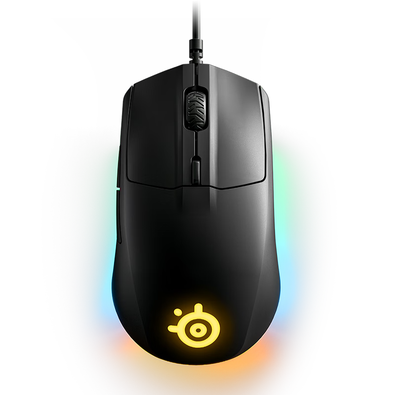 Steelseries 赛睿 Rival 3 有线鼠标 8500DPI RGB 黑色