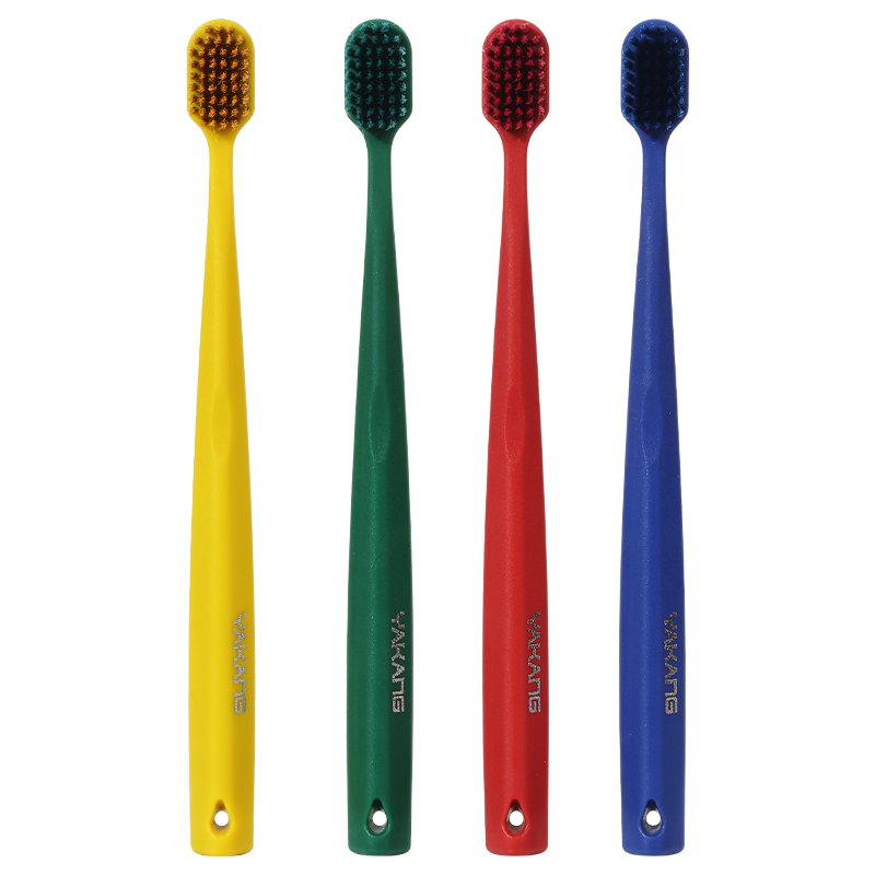 雅康韩国进口BBC宽头火山炭丝成人软毛牙刷4支