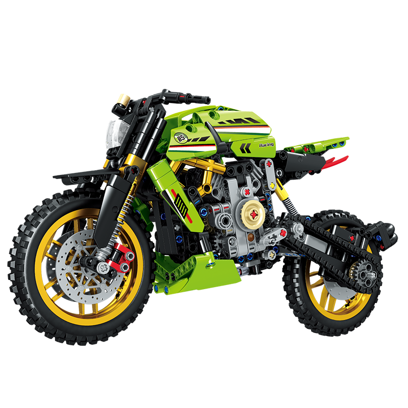 哲高 積木拼裝山地車越野自行車機(jī)械組模型拼插玩具男孩男生生日禮物 山地自行車（紅色）-235顆粒