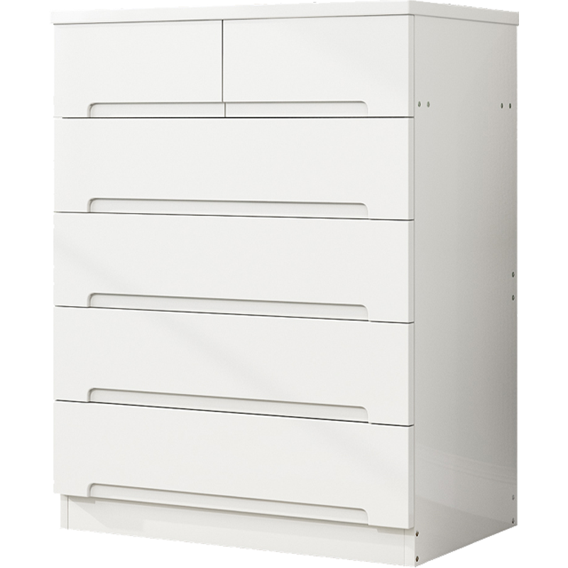 多颂 实木斗柜五斗储物柜卧室置物收纳柜子抽屉式简约现代 五斗柜原木 组装