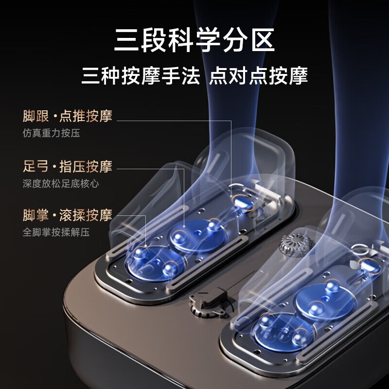 HITH 泡脚桶全自动气囊按摩足浴桶家用足浴盆智能恒温加热洗脚盆送父母朋友生日礼物推荐 【边泡脚边杀菌】气囊UV杀菌款ZB1