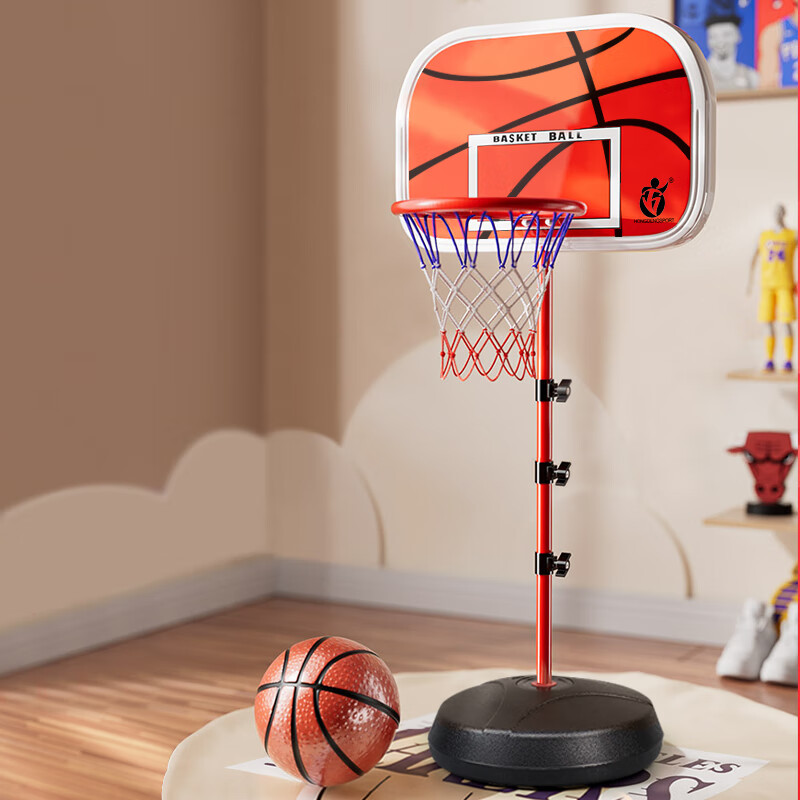 宏登（HONGDENG）儿童男孩玩具篮球架可升降室内外篮球投篮筐架2米生日礼物HD353A