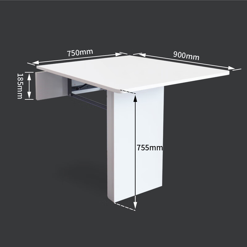 mef可折叠挂墙餐桌上翻折叠桌饭桌壁挂桌挂墙隐形餐桌多功能省空间 上