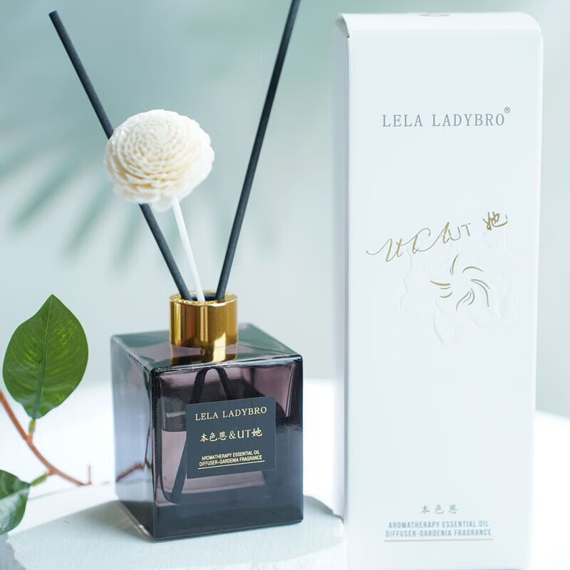 本色恩ut她栀子花香薰家用持久留香天然净化空气舒缓精神香氛无火 栀子花香4瓶装