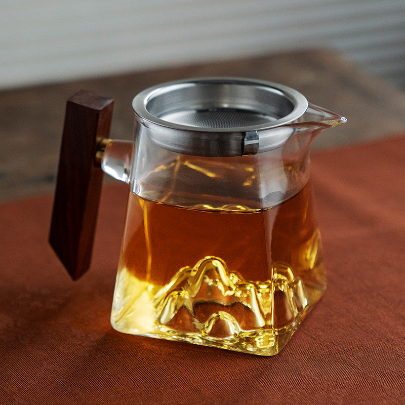 雅集公道杯耐热玻璃公道杯木把分茶器功夫茶具配件观山款高性价比高么？