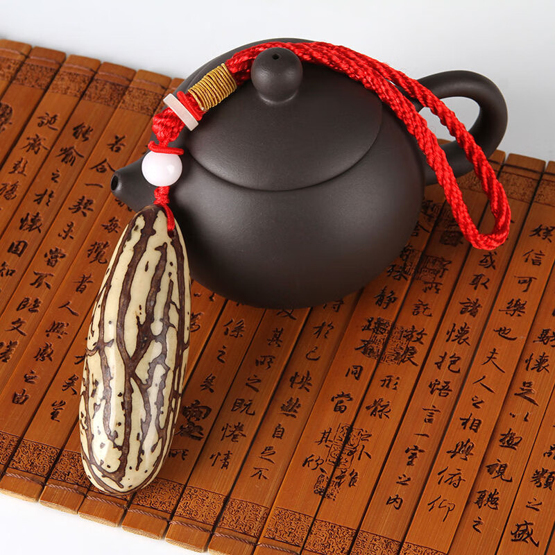 胖东来同款千眼菩提钥匙扣手把件5-7公分大小果子文玩配饰饰代购 千眼菩提钥匙扣7厘米左右