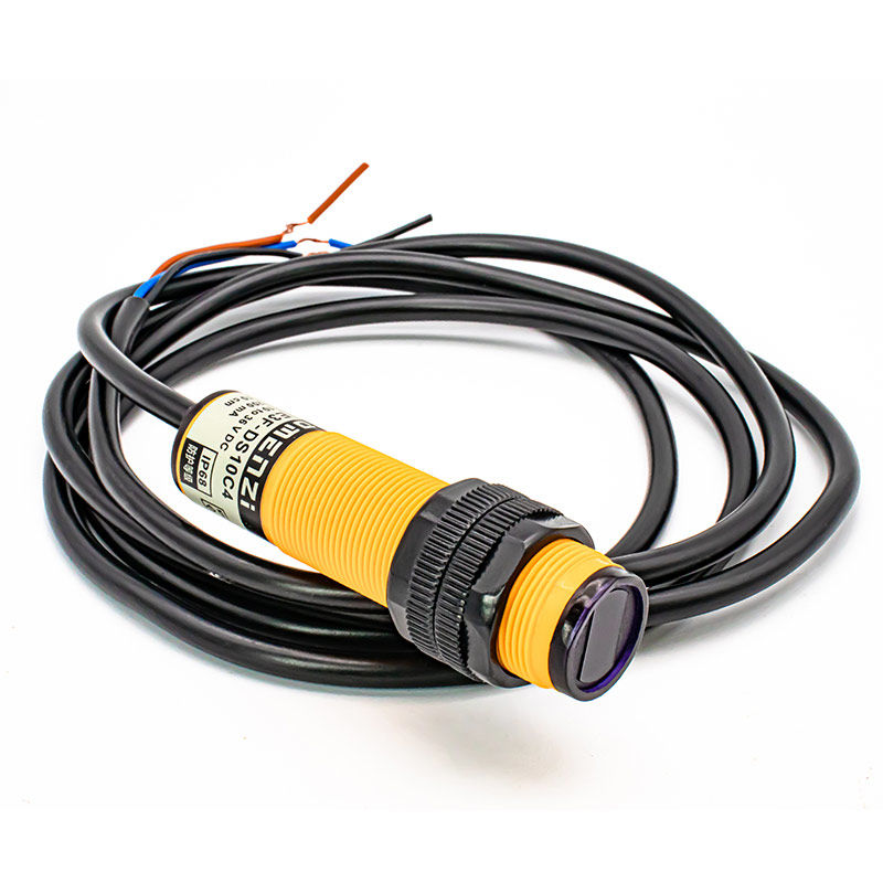 漫反射光电红外感应接近开关24v感应器传感器对射反射220v e3f-ds10c4