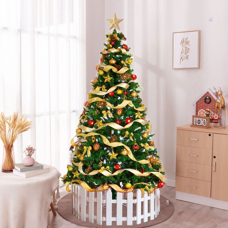 欧妮姿 圣诞树圣诞节装饰品1.5米圣诞树套餐场景布置豪华加密型圣诞树套装 1.5米豪华时尚金星树