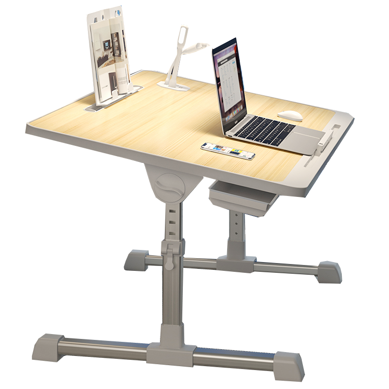 高级灰N3电脑桌：折叠调节功能，舒适使用体验