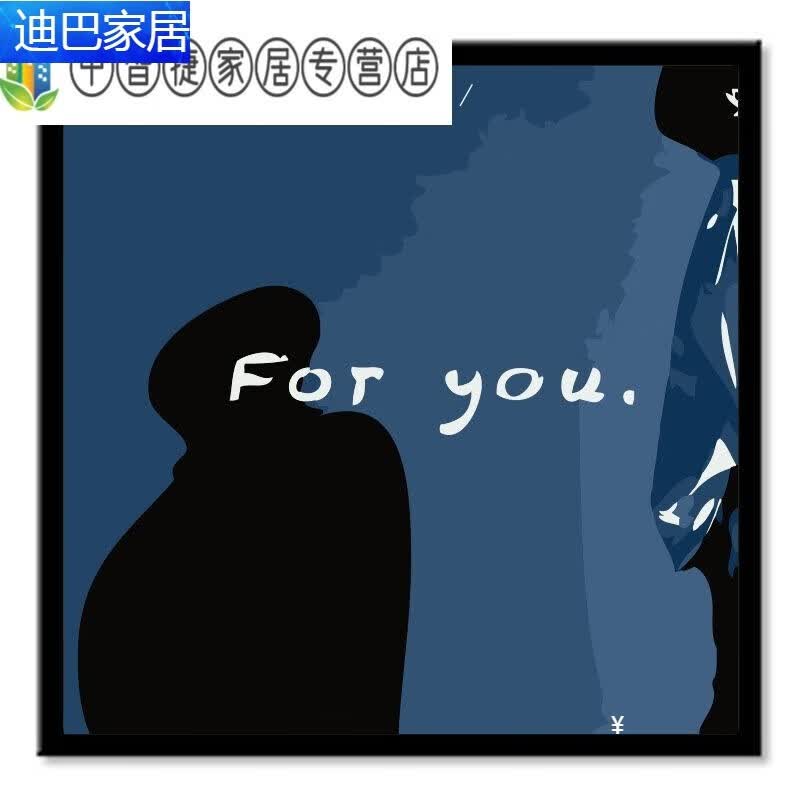 鸿然达顺数字油画diy专辑封面集简单手绘填充涂色挂画 小小孩 20*20cm