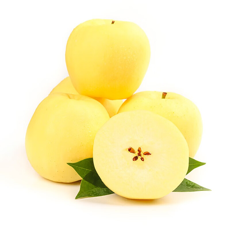 黄元帅苹果 5斤 黄金帅苹果 粉糯苹果 新鲜当季水果沙甜粉面 京东生鲜