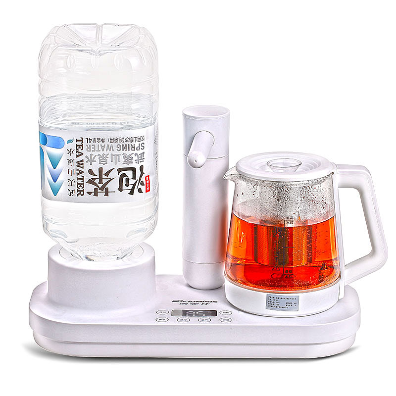 得美仕XSD-501办公室小型茶吧机自动上水蓝光煮水保温加热电热水壶 茶吧机整机 温热型