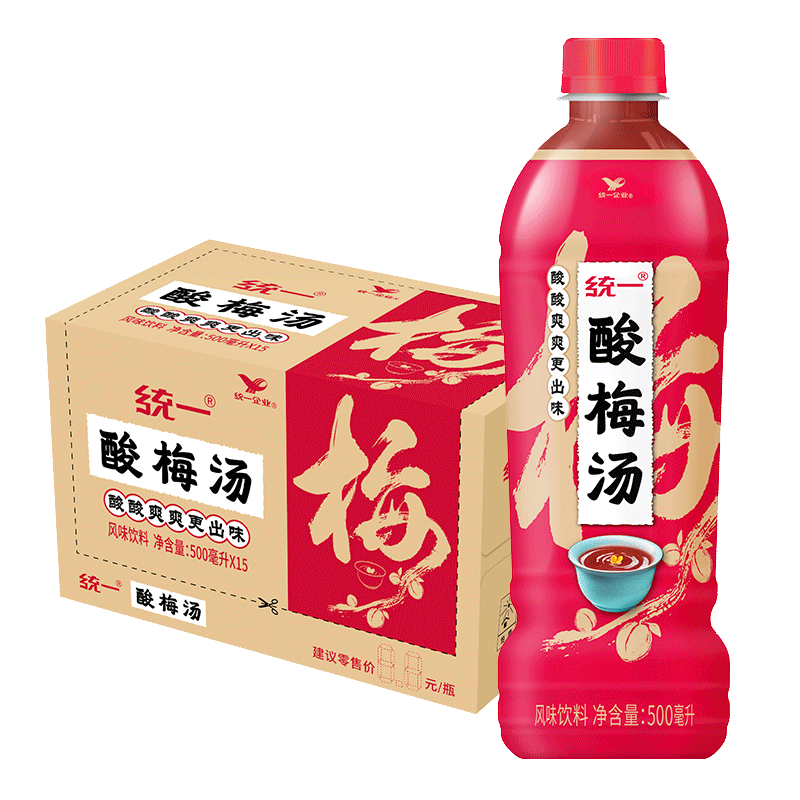 ͳһ ��÷�� 500ml*15ƿ ����װ 27.71Ԫ