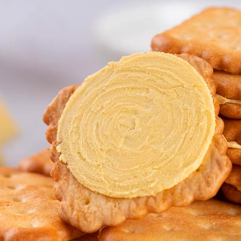 红允【会员品质】芝士夹心饼干车打芝士奶酪咸味饼干解馋休闲解馋零食