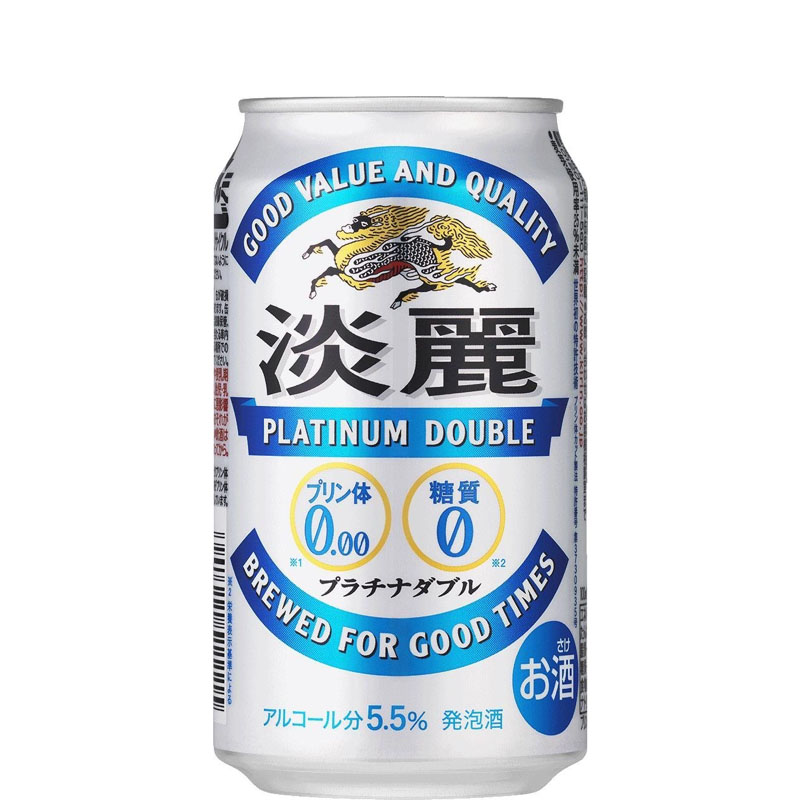 麒麟淡丽日本原装进口kirin无糖无嘌呤发泡酒啤酒 350ml 6罐