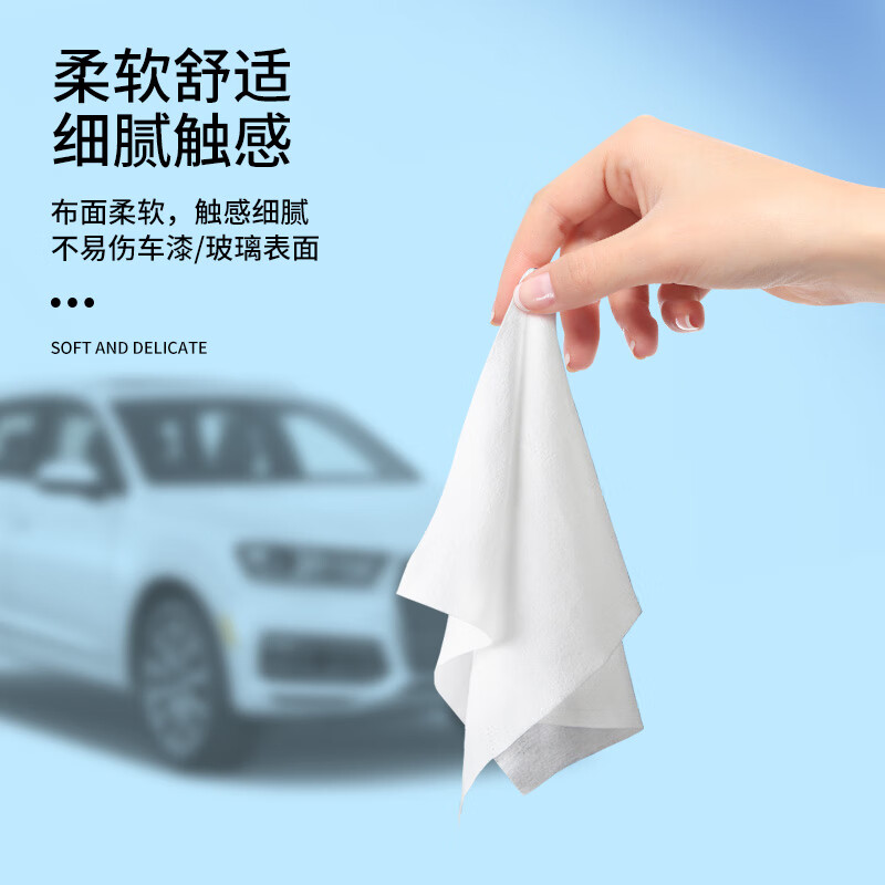 SOFT99汽车专用洗车清洁液湿巾 漆面去污镀膜驱水剂 玻璃清洁防雨剂雨敌 5.0版 漆面玻璃去污驱水 3袋 72片