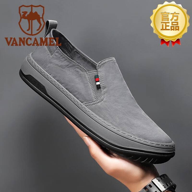 西域骆驼(vancamel)2024年品牌高端男士布鞋春夏帆布鞋透气老北京冰丝