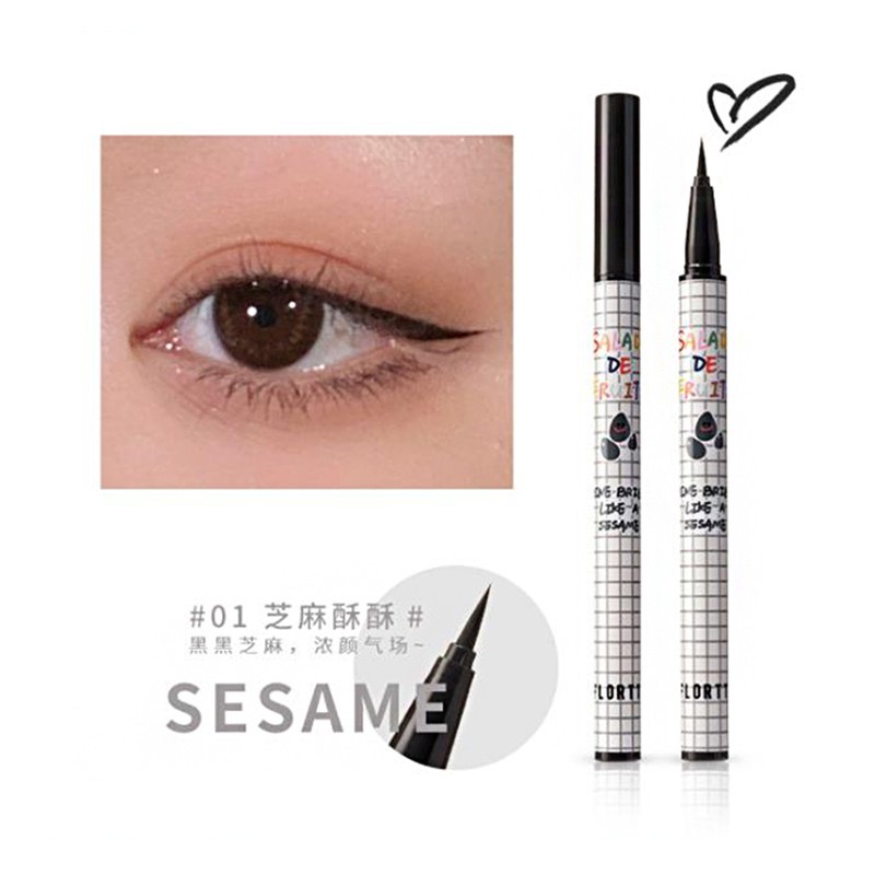 flortte花洛莉亚水果沙拉系列彩色防水眼线液笔不晕染持久 01# 芝麻酥