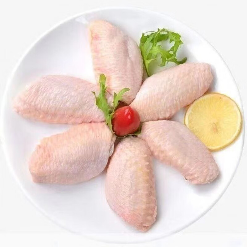 茗仟新鲜冷冻鸡翅中新鲜烧烤食材鲜嫩多汁鸡肉鸡中翅生鲜 鸡翅中 1kg
