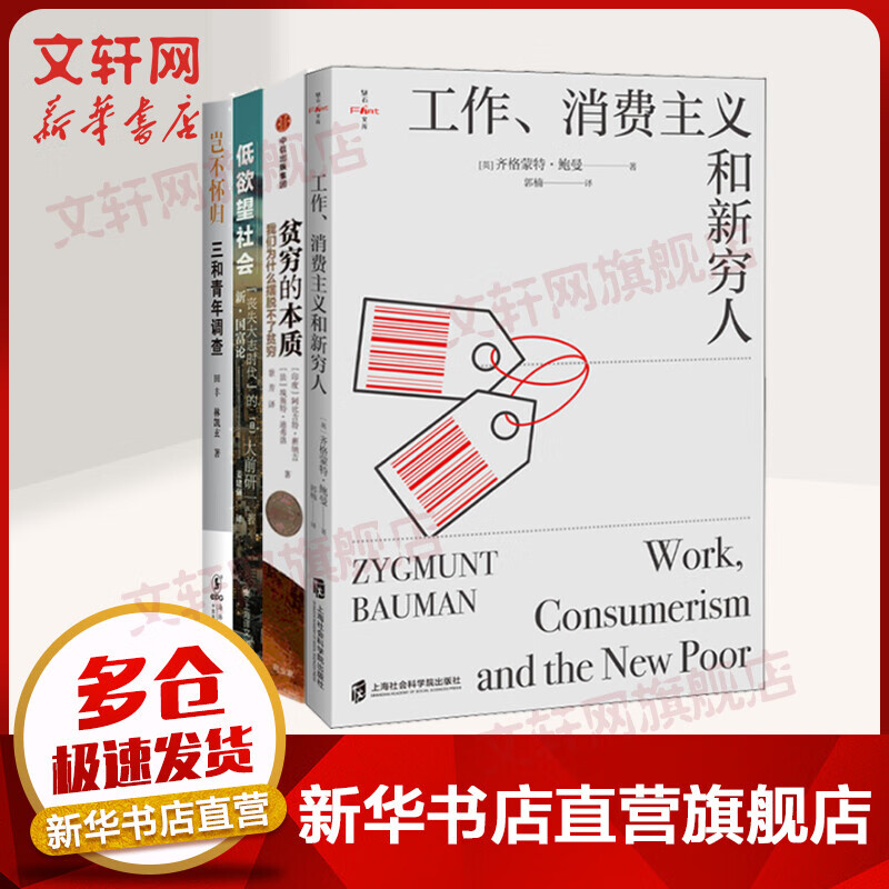 【诺贝尔经济学奖得主相关作品-2019】工作、消费主义和新穷人+贫穷的本质+低欲望社会+岂不怀归 消费社会 社会学社会科学总论 我们为什么摆脱不了贫穷 图书