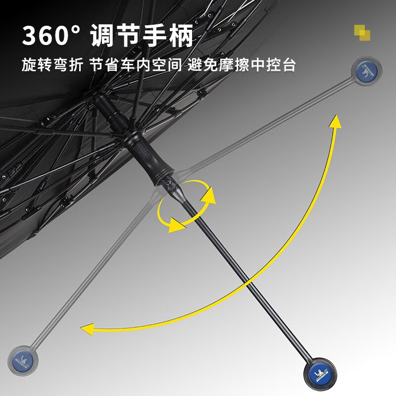 米其林(MICHELIN)汽车遮阳伞隔热遮阳伞遮阳帘遮阳挡汽车遮阳挡汽车防晒前挡遮阳伞 米其林遮阳挡遮阳伞 米白色