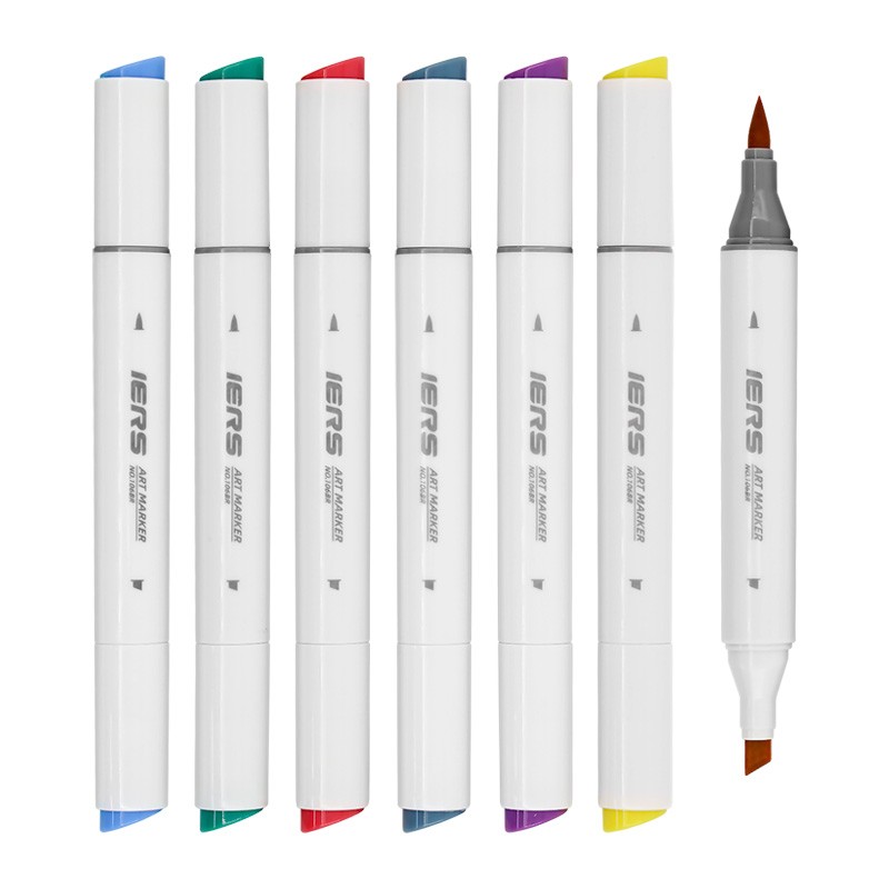 iers艾尔斯106br马克笔水彩笔绘画笔酒精性双头速干学生美术生专用