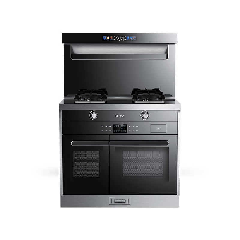 康佳(konka)康佳3d彩屏智能体感大吸力集成灶上进风大火力左烤右蒸