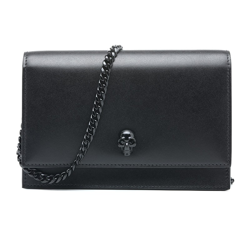 亚历山大麦昆(alexander mcqueen)女士迷你款皮革骷髅头单肩斜挎包