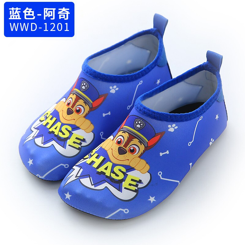 汪汪队立大功（PAW PATROL）汪汪队儿童地板袜鞋女童加厚防滑软底女宝宝学步袜子鞋室内早教鞋 汪汪队1201深蓝色阿奇 内长18cm【30/31适合28/29】怎么看?