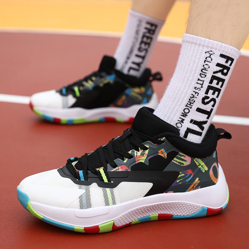 kuny威少1锡安一代男子运动实战篮球鞋大童训练缓震耐磨球鞋男款气垫2