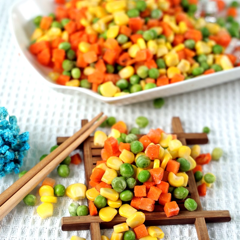 鲜润达 速冻美式什锦菜 青豆胡萝卜玉米粒炒饭轻食混合蔬菜 2斤装