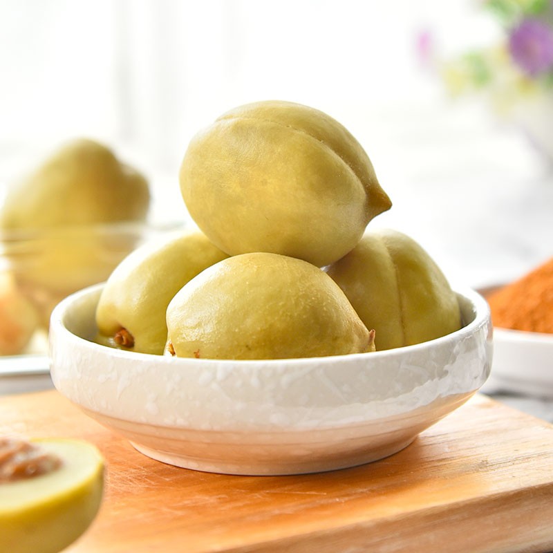 发记城隍酸料 发记甜酸桃子480g*3罐装 酸野广西酸嘢脆桃泡水果酸桃子