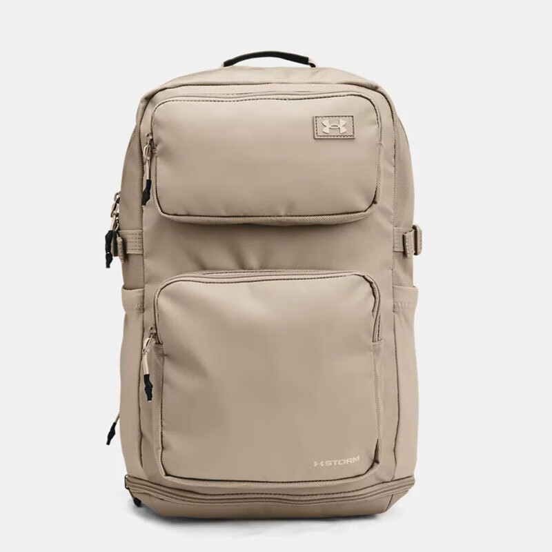 安德玛（Under Armour）双肩包 24新款UA Triumph 背包男女情侣训练运动大容量防水户外包 土狼 / 骆驼 - 498