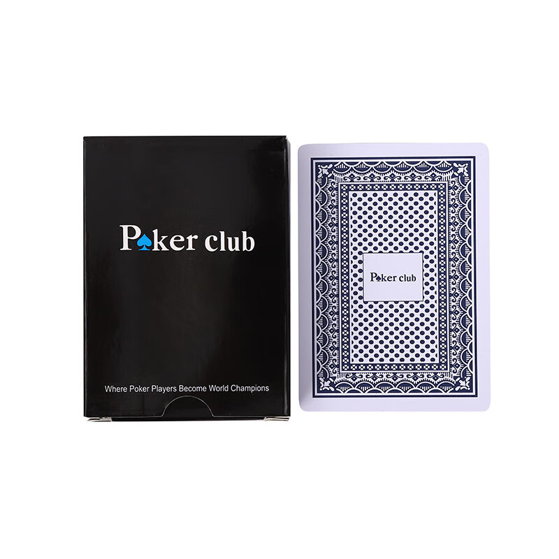 迪伯乐德州扑克牌pokerclub pvc塑料全套防水磨砂大字比赛专用扑克牌