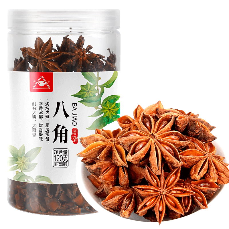 川珍八角系列廣西大料香辛料燒燉鹵料調味料佐料燉肉料 燒鹵香料組合6袋裝300g