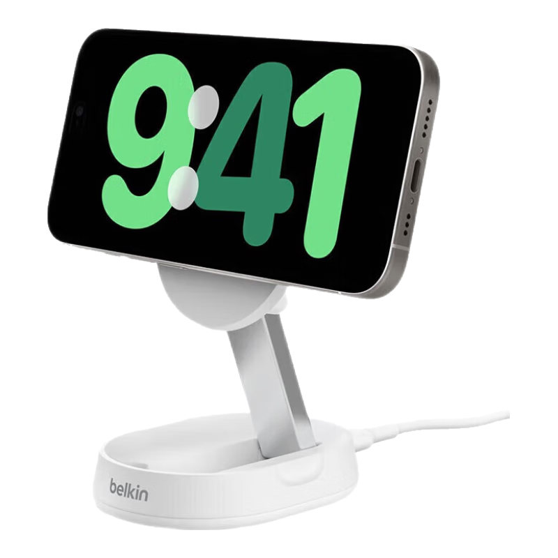 ������BELKIN��Qi2��֤�۵�С�۱�15W�������߳����֧�ܳ��������������ɱ���1.5��C-C������������ƻ��iPhone16 ��ɫ