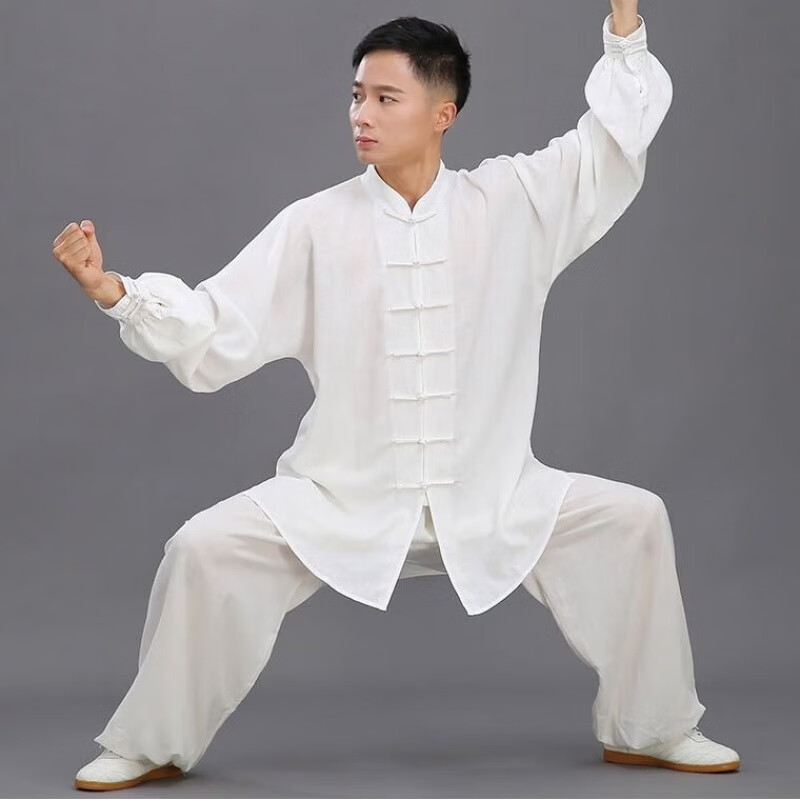yiyered陈英太极服太极服女新款练功服男夏季亚棉麻中老年太极拳服男